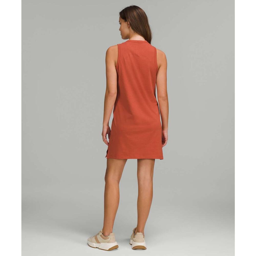 lululemon athletica Orange Cotton Mini Dress - Picture 4 of 12